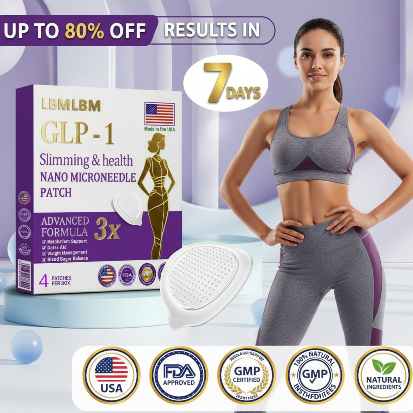 LBMLBM™ NIDDK-Tirzepatide Slimming & health NANO MICRONEEDLE PATCH