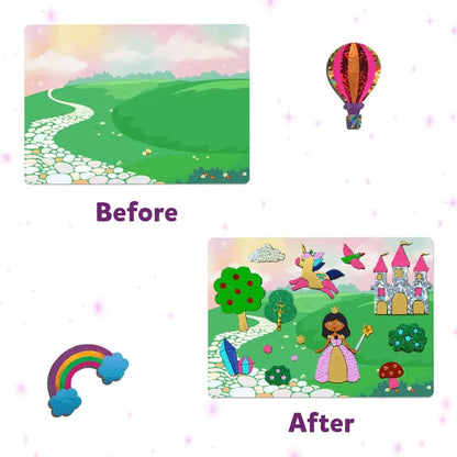 🔥LAST DAY 55% OFF - Foil Art & Craft Activity 🤲💓No Mess Art Kit